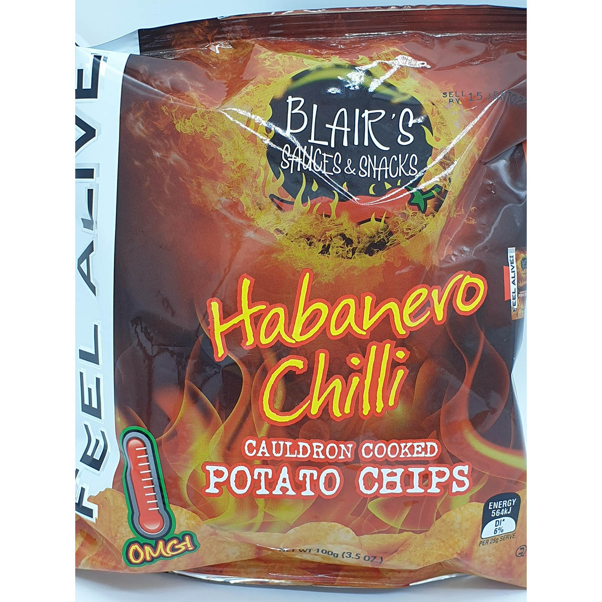 Blair's Habanero Chilli Potato Chips 100g European Grocery Store