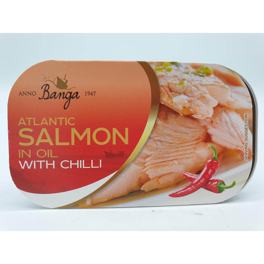 Banga Atlantic Salmon in Oil with Chilli 120g - European Grocery Store