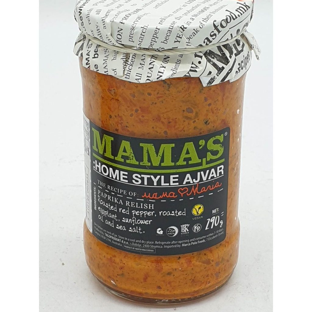 Mama's Home Style Ajvar Mild Paprika Relish 290g - European Grocery Store