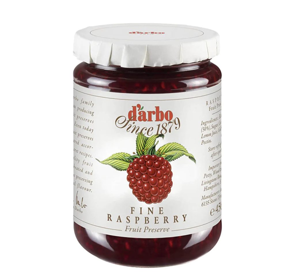 D?arbo raspberry fruit spread 454g - European Grocery Store