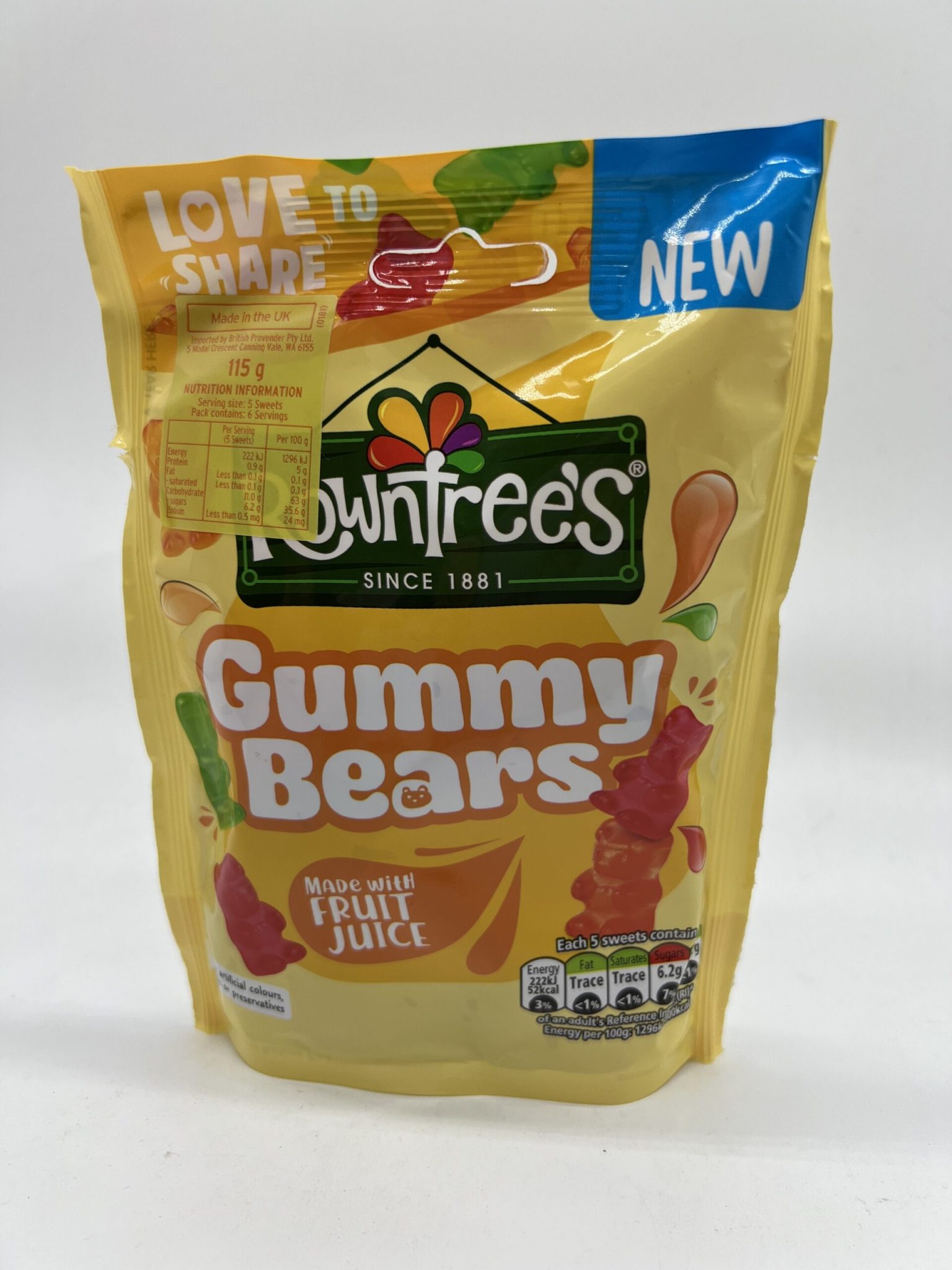 Rowntrees Gummy Bears 115g European Grocery Store