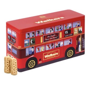 Walkers pure butter shortbread London red bus tin 250g