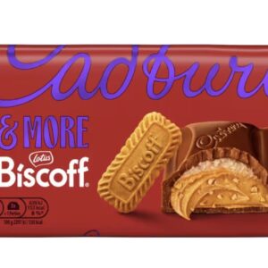 Cadbury & More Lotus Biscoff Chocolate Bar 195g